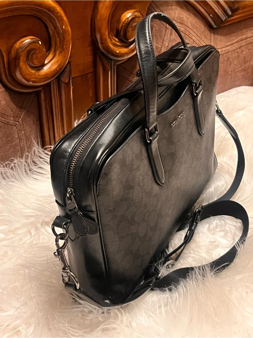 Coach men briefcase